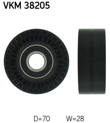 Deflection/Guide Pulley, V-ribbed belt SKF VKM 38205
