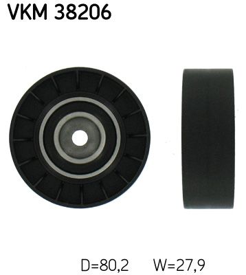 SKF VKM 38206 Deflection/Guide Pulley, V-ribbed belt