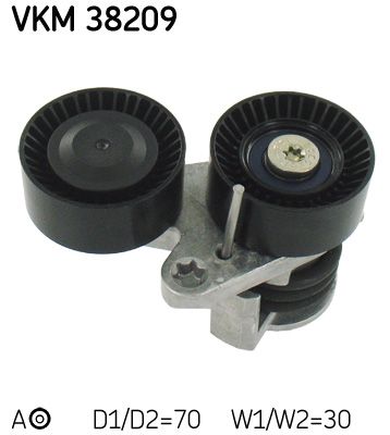Tensioner Pulley, V-ribbed belt SKF VKM 38209