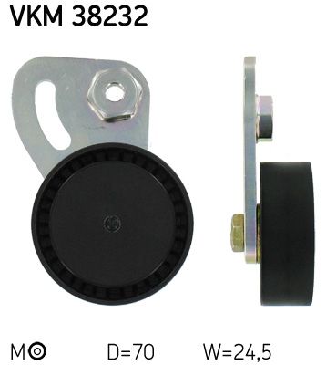 Tensioner Pulley, V-ribbed belt SKF VKM 38232