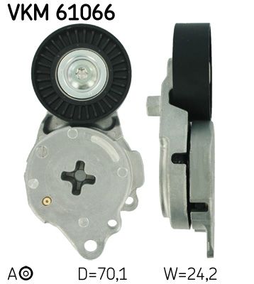 Tensioner Pulley, V-ribbed belt SKF VKM 61066