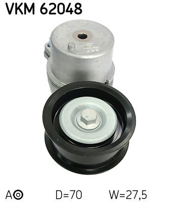 Tensioner Pulley, V-ribbed belt SKF VKM 62048