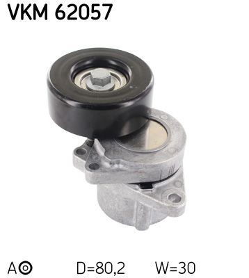 Tensioner Pulley, V-ribbed belt SKF VKM 62057