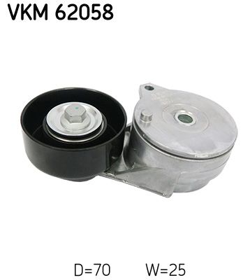 Tensioner Pulley, V-ribbed belt SKF VKM 62058