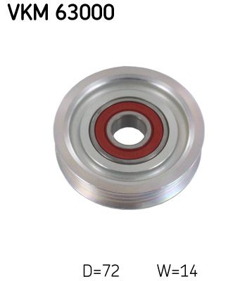 SKF VKM 63000 Deflection/Guide Pulley, V-ribbed belt
