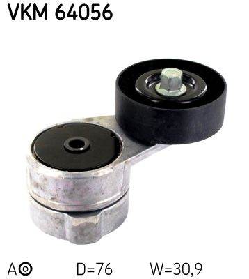 Tensioner Pulley, V-ribbed belt SKF VKM 64056