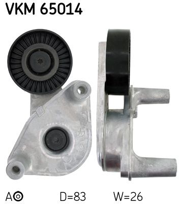 Tensioner Pulley, V-ribbed belt SKF VKM 65014