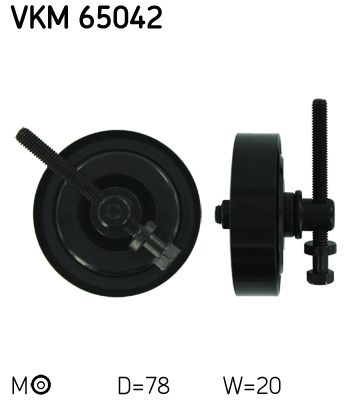 SKF VKM 65042 Tensioner Pulley, V-ribbed belt