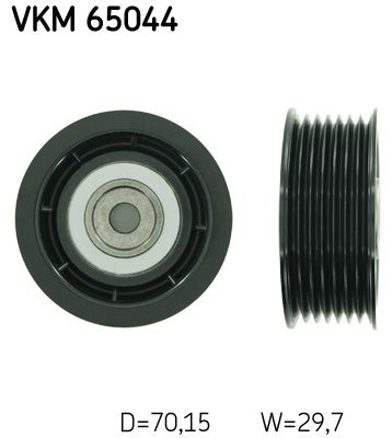 Deflection/Guide Pulley, V-ribbed belt SKF VKM 65044