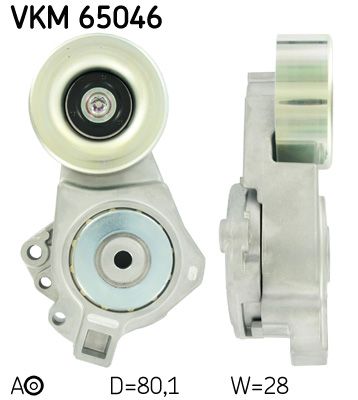 Tensioner Pulley, V-ribbed belt SKF VKM 65046