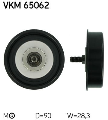 Tensioner Pulley, V-ribbed belt SKF VKM 65062