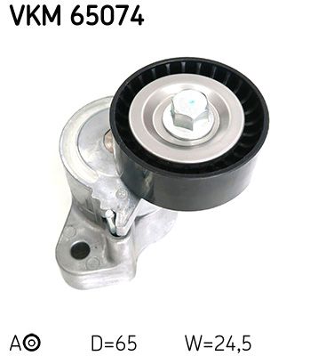 Tensioner Pulley, V-ribbed belt SKF VKM 65074