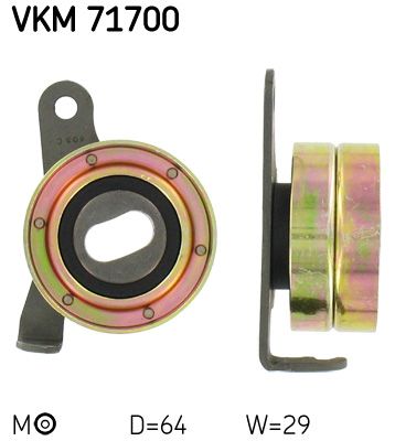 Tensioner Pulley, timing belt SKF VKM 71700