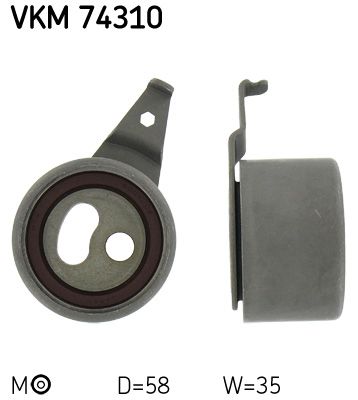 Tensioner Pulley, timing belt SKF VKM 74310