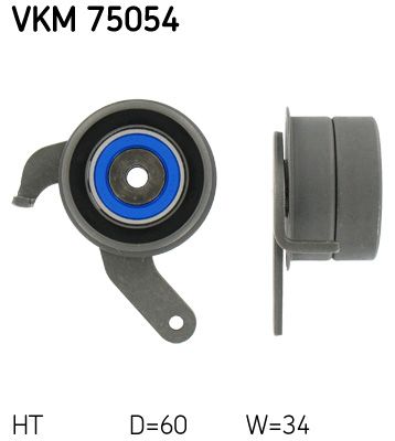 Tensioner Pulley, timing belt SKF VKM 75054