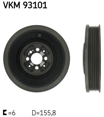 Belt Pulley, crankshaft SKF VKM 93101