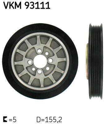 Belt Pulley, crankshaft SKF VKM 93111