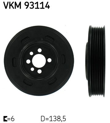 SKF VKM 93114 Belt Pulley, crankshaft