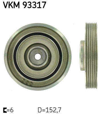 SKF VKM 93317 Belt Pulley, crankshaft