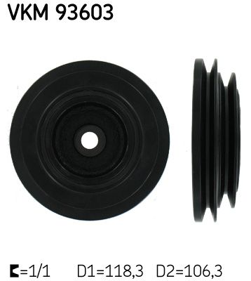 Belt Pulley, crankshaft SKF VKM 93603