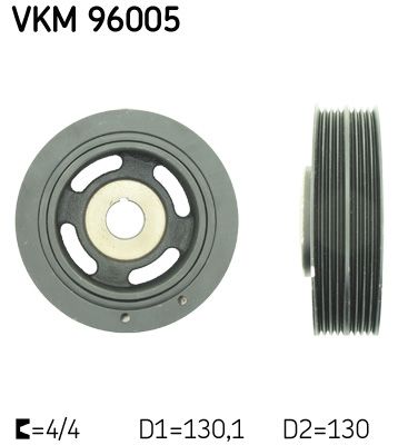 Belt Pulley, crankshaft SKF VKM 96005
