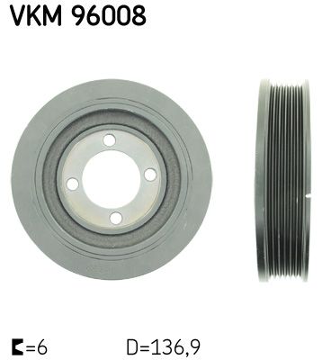 SKF VKM 96008 Belt Pulley, crankshaft
