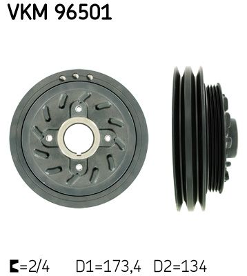 Belt Pulley, crankshaft SKF VKM 96501