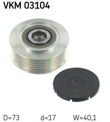 Alternator Freewheel Clutch SKF VKM 03104