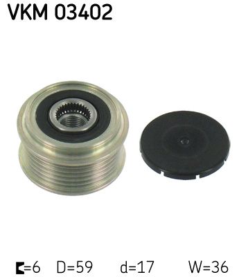 Alternator Freewheel Clutch SKF VKM 03402