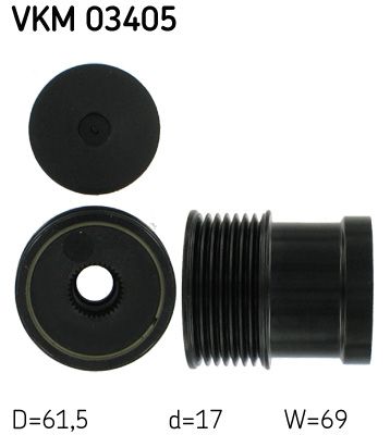 SKF VKM 03405 Alternator Freewheel Clutch