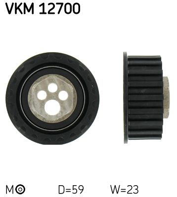 Tensioner Pulley, timing belt SKF VKM 12700