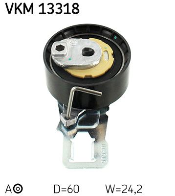 Tensioner Pulley, timing belt SKF VKM 13318
