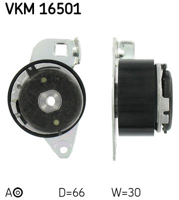 Tensioner Pulley, timing belt SKF VKM 16501