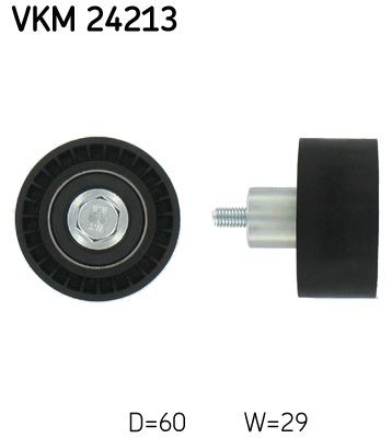 Deflection/Guide Pulley, timing belt SKF VKM 24213