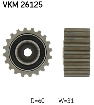 Deflection/Guide Pulley, timing belt SKF VKM 26125