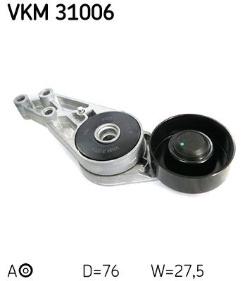 Tensioner Pulley, V-ribbed belt SKF VKM 31006
