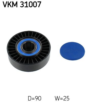 SKF VKM 31007 Deflection/Guide Pulley, V-ribbed belt