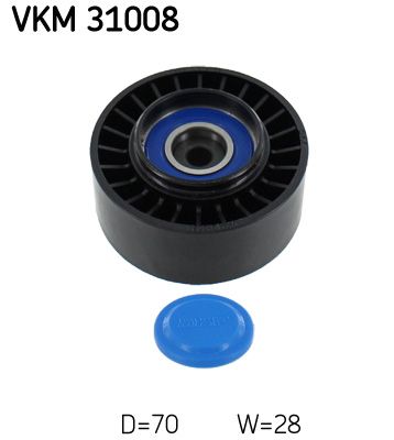 SKF VKM 31008 Deflection/Guide Pulley, V-ribbed belt