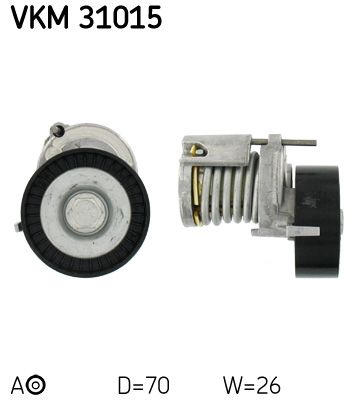 Tensioner Pulley, V-ribbed belt SKF VKM 31015