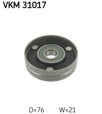 Deflection/Guide Pulley, V-ribbed belt SKF VKM 31017