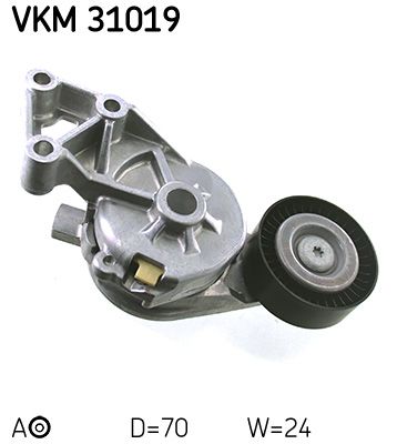 Tensioner Pulley, V-ribbed belt SKF VKM 31019