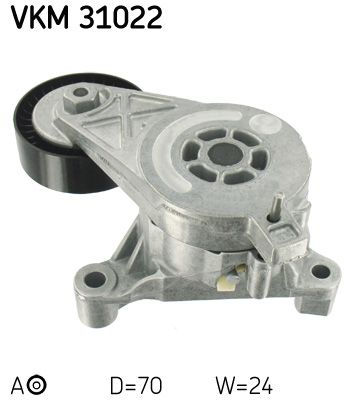 Tensioner Pulley, V-ribbed belt SKF VKM 31022