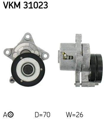 Tensioner Pulley, V-ribbed belt SKF VKM 31023