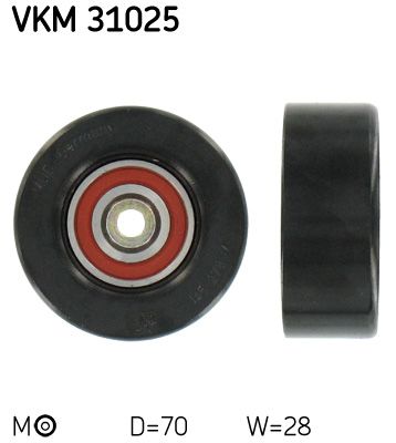 Tensioner Pulley, V-ribbed belt SKF VKM 31025