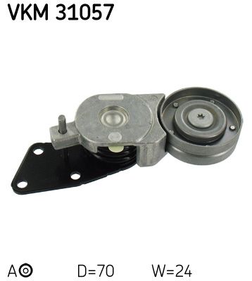 Tensioner Pulley, V-ribbed belt SKF VKM 31057