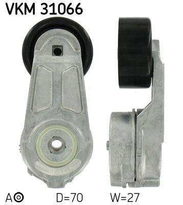 SKF VKM 31066 Tensioner Pulley, V-ribbed belt