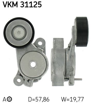Tensioner Pulley, V-ribbed belt SKF VKM 31125