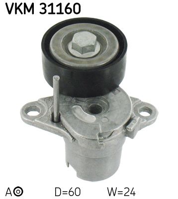 Tensioner Pulley, V-ribbed belt SKF VKM 31160