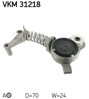 Tensioner Pulley, V-ribbed belt SKF VKM 31218