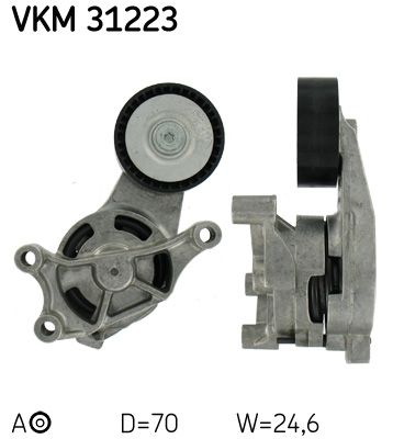 Tensioner Pulley, V-ribbed belt SKF VKM 31223